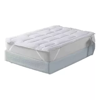Pillow Top Suavitec Protetora De Colchão Solteiro Branco