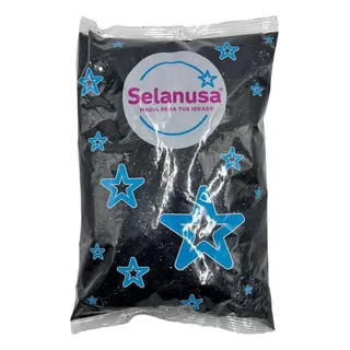 Diamantina Ultrabrillante Selanusa Decorar Manualidades 1kg Color C40 Negro