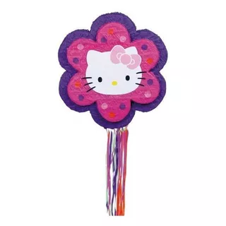 Piñata Cumpleaños Tematica Hello Kitty Flor