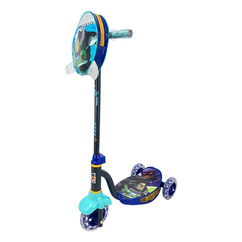 Scooter Apache 3 Ruedas Bolsa Y Luces Buzz Lightyear +4 Color Azul marino