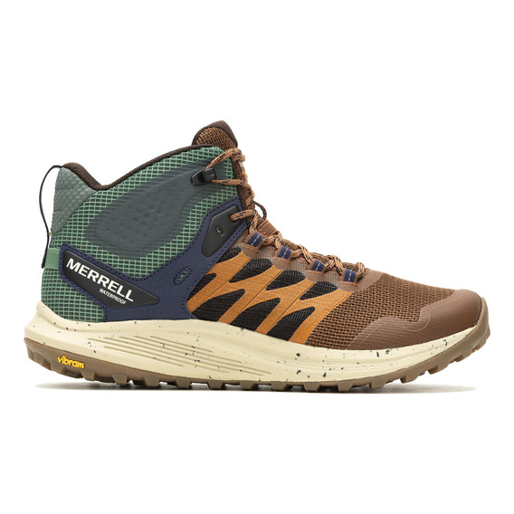 Botín Impermeable Hombre Nova 3 Mid Wp Mostaza Merrell