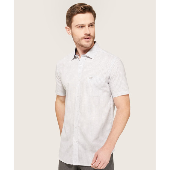 Camisa Hombre Patprimo Blanco Algodón M/c 44011273-1259