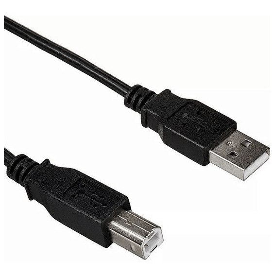 Cable Usb Para Impresoras 1.5 Mtr. Hp Canon Epson Brother Color Negro