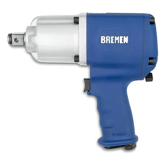 Llave De Impacto Neumatica 3/4'' Industrial Bremen 3038 Color Azul