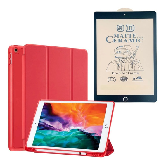 Estuche Forro Smart Case + Cerámica Flexible Para Tablet
