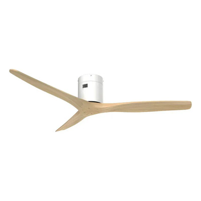 Ventilador De Techo Alisio Blanco Madera Control Remoto 1.321 M 53 Hz/ 60hz Blanco/madera Abs 3