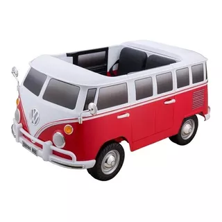 Minivan A Batería Para Niños Importcomers Volkswagen Combi 2020  Color Rojo 220v