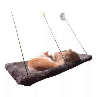 Hamaca De Ventana En Peluche Para Gato Tamaño Extra Grande 