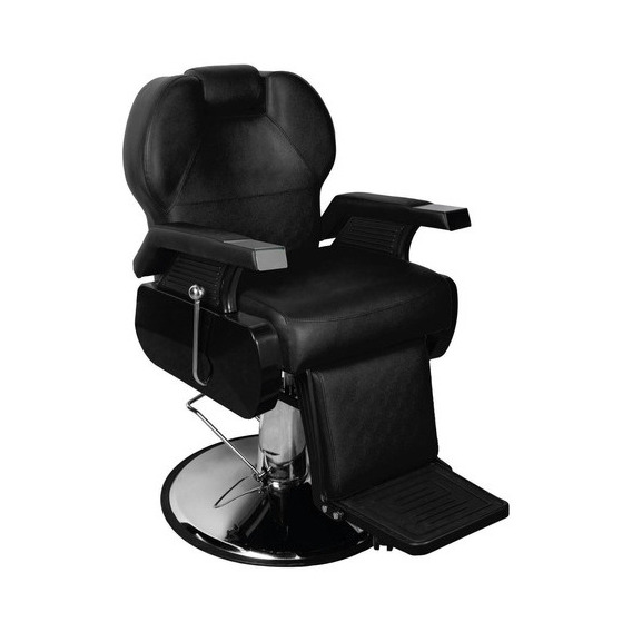 Sillon Barbero Hidráulico Silla Barberia Peluqueria Estetica Color Negro Forma De La Base Redonda Tipo De Respaldo Reclinable