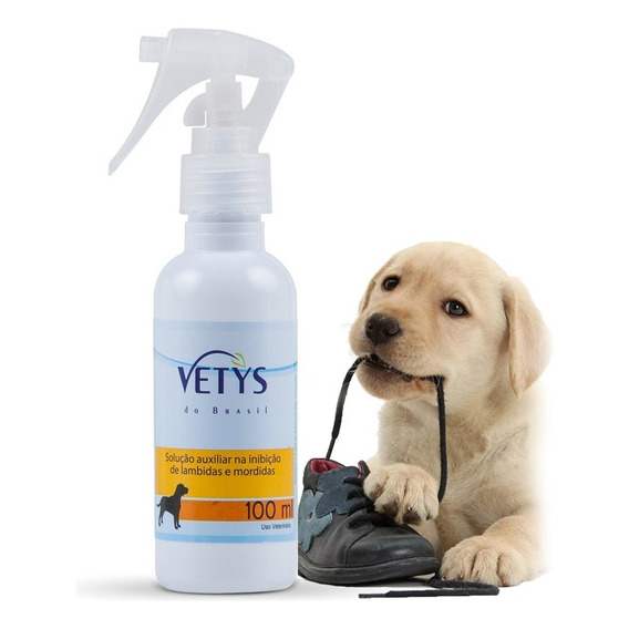 Spray Educador Vetys Anti Mordidas Lamer Mascotas Perro Ax ®