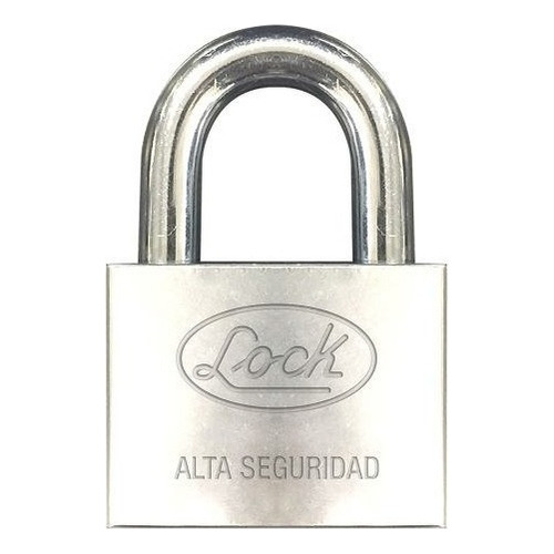 Candado Alta Seguridad 40mm Lcac40 Lock Color Gris