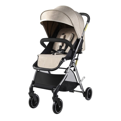 Cochecito de paseo Rainbow Topaz beige con chasis color negro