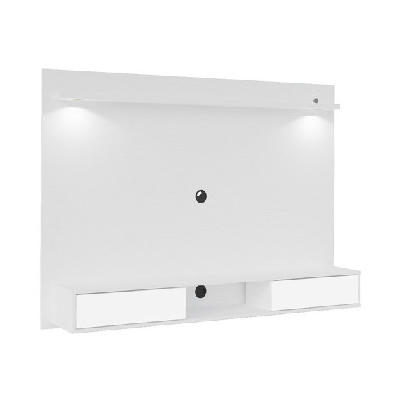 Mueble Para Tv Panel Hasta 55 Bertolini Color Blanco