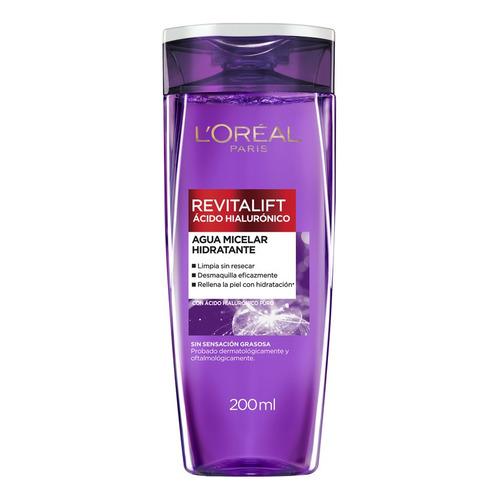 Agua Micelar L'oreal París Revitalift Hialurónico X 200 Ml