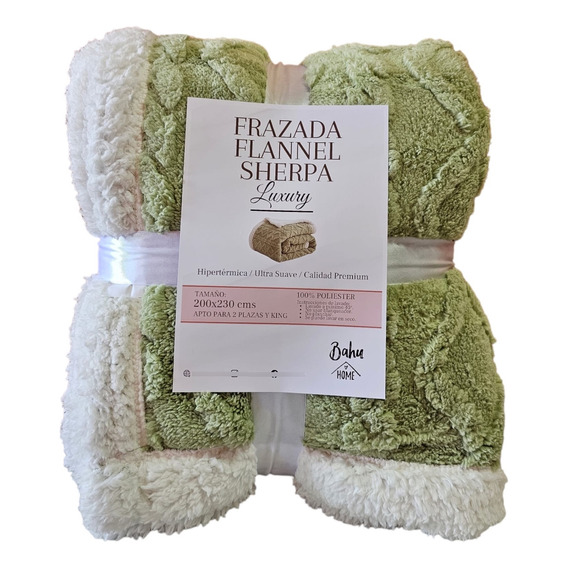 Frazada Flannel Sherpa Luxury 2 Plazas - King Bahuhome