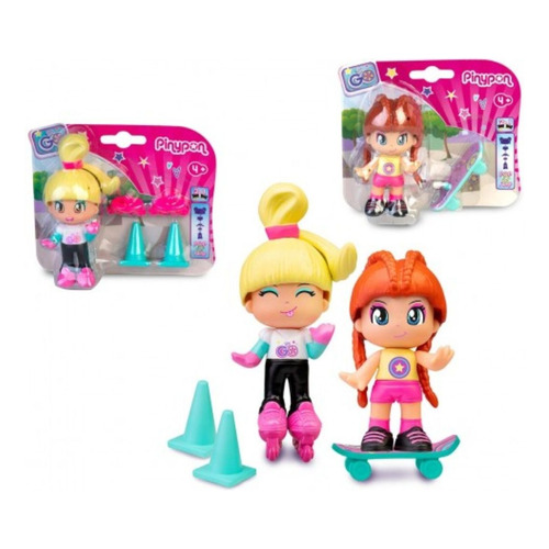Pinypon Figuras Serie Let's Go Patines Pny30000