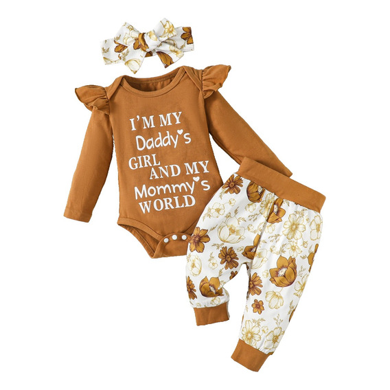 Conjuntos De Mamelucos Y Pantalónes Para Bebé Niña 3-24m