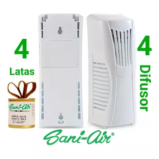 Sani Air 4 Latas Aromaticas+4 Difusor Pila Envio Gratis