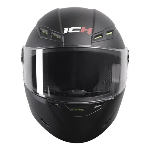 Casco Integral Ich 501-sp Plano Color Negro Diseño Solid Tamaño del casco L