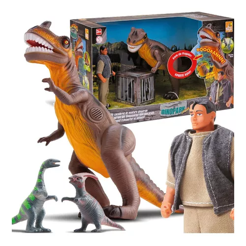 Brinquedo Dinossauro Dinopark Hunters T-Rex - Bee Toys - SETOR STORE