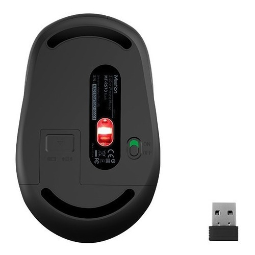 Mouse Meetion Portátil Bluetooth Inalambrico R570 Febo Color Rosa