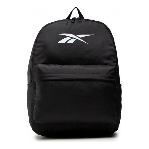 Mochila Backpack Reebok Myt Classics Logo Estampado Unisex Color Negro Diseño de la tela Liso