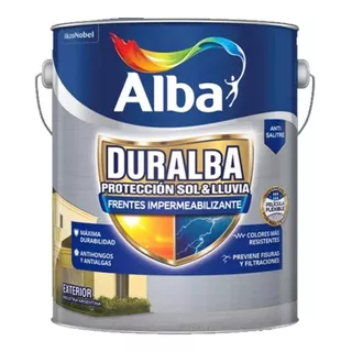 Duralba Frentes Y Muros Pintura Impermeabilizante. X 20lt Color Blanco