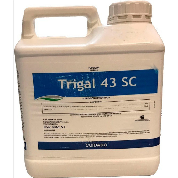 Tebuconazole 43 % Trigal 43% X 5 Lt Fung.