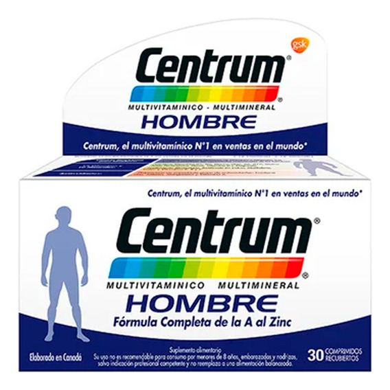 Centrum Hombre Multivitaminico Mineral 30comprimidos