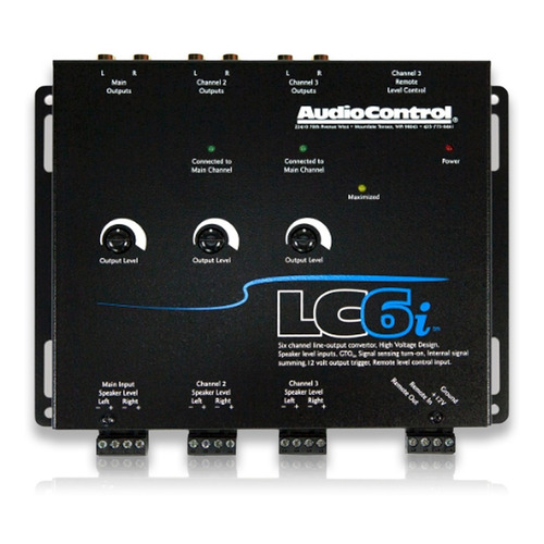 Convertidor De Alta-baja Audiocontrol Lc6i 6 Canales Hi-low