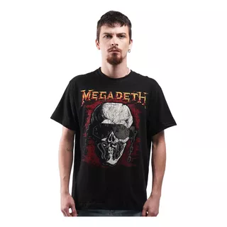 Camiseta Oficial Megadeth Vintage Vick Rock Activity