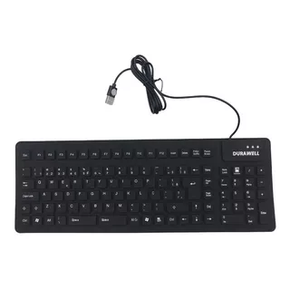 Teclado Durawell Dw-105 Qwerty Cor Preto