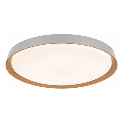 Plafon Led Nordic R Blanco Madera Moderno Cct Lda81032-bm Blanco/madera