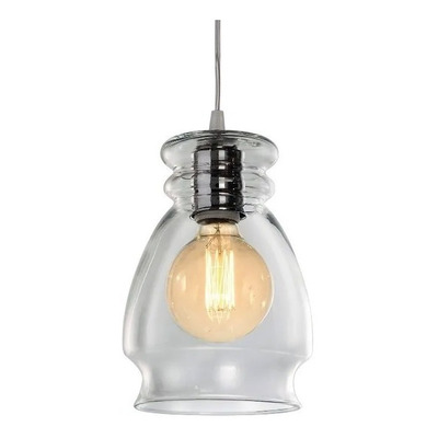 Colgante 1 Luz Vintage Antique Transparente Cristal Apto Led