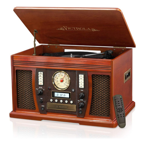 Tornamesa Victrola ITV-750MAH Wood caoba con Bluetooth 110V