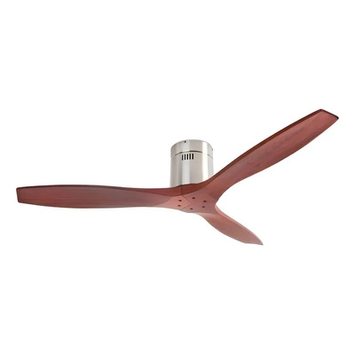 Ventilador Stem Madera Oscura Control Remoto Grok  1.37 M 50 / 60 Hz Plata Sycamore Rojiza Oscura Madera 3