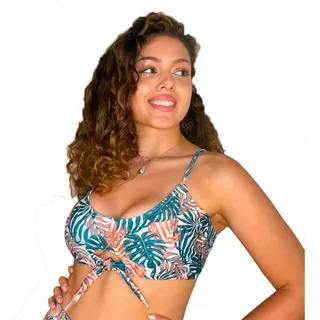 Corpiño Bikini Topcut Regulble Plussize Contorno 100/110 Cm.