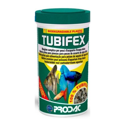 Prodac Tubifex Liofilizado 25gr Cubos Alta Proteina Polypter