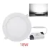 Foco Panel Plafón Led 18w Embutido Redondo Luz Frío 