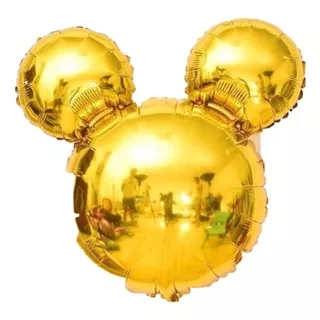 Globos Mickey Color Precio Dorado Para Decorar Cumpleaños