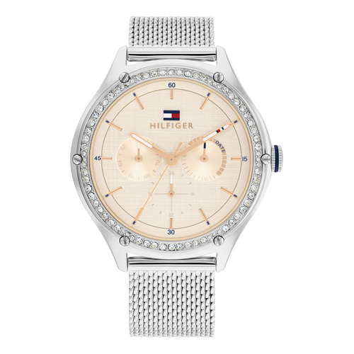 Reloj Tommy Hilfiger Para Mujer De Acero Plateado 1782654 Ss