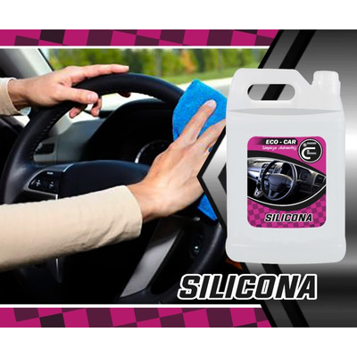 Silicona +  Renovador De Neumaticos Tablero Kit Automotriz Color Blanco