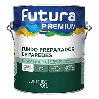 Fundo Preparador De Paredes Base Água Futura 3,6l