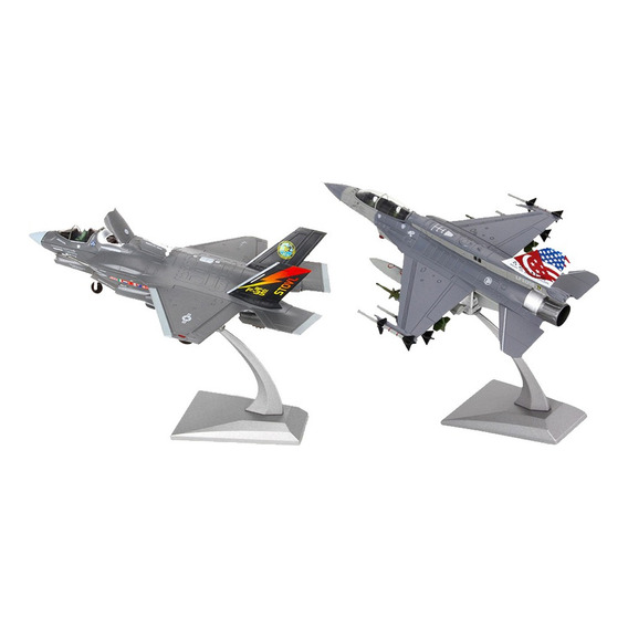 2x1: 72 Escala F-35b + F16 Avión De Combate Helicóptero