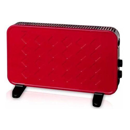 Panel Calefactor Diseño Elegante Caloventor Slim Bajo Consum Color Rojo