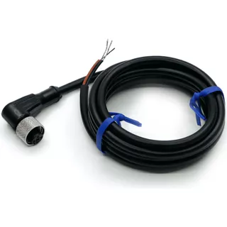 Cabo Conector M12 P/ Sensores Ângulo 90° Pnp 4 Fios (3m)