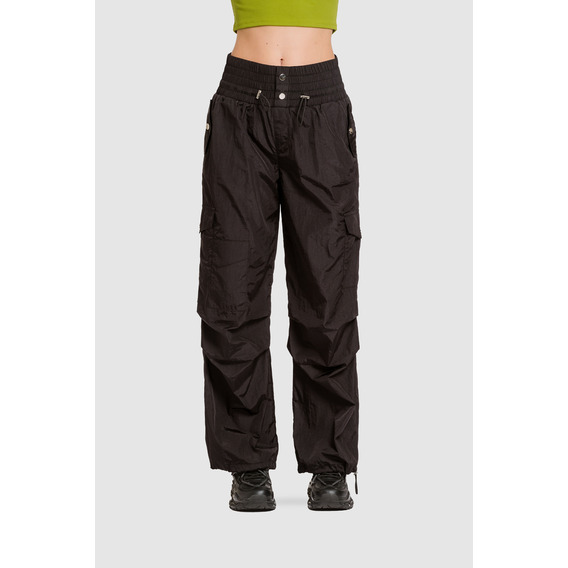 Pantalon Parachute Lettu - Negro