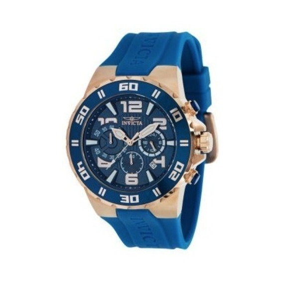 Reloj Invicta 37749 Azul Hombres Color de la correa Oro rosa
