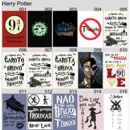 Kit 08 Placas Decorativas Harry Potter Hp Bruxo 