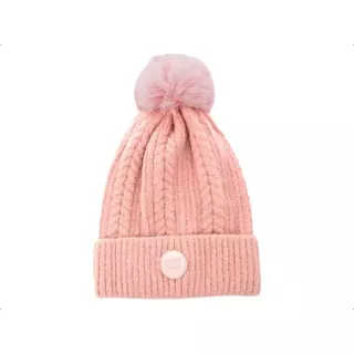 Gorro Lana Trendy Original Con Pompón Tejido Invierno Mujer